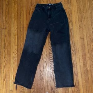 Hollister Size 7R Ultra High-Rise Dad Jean Black